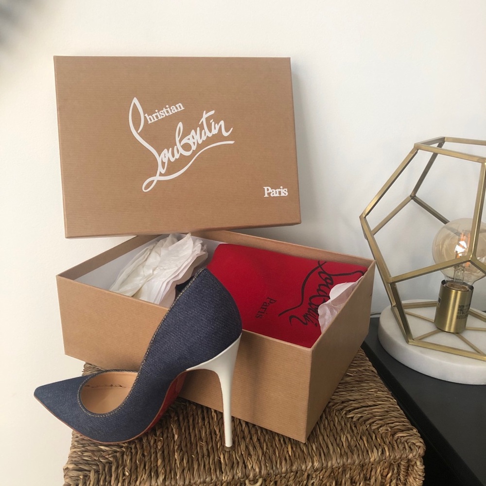 Christian Louboutin Denim Heels - Picture 2 of 6